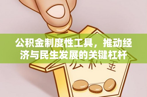 南岗公积金制度性工具，推动经济与民生发展的关键杠杆