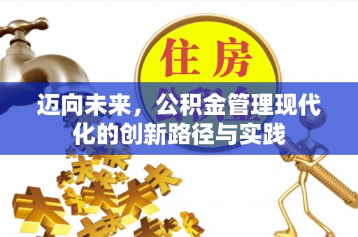 南岗迈向未来，公积金管理现代化的创新路径与实践