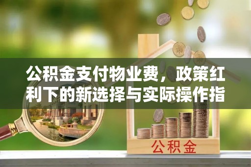 南岗公积金支付物业费，政策红利下的新选择与实际操作指南