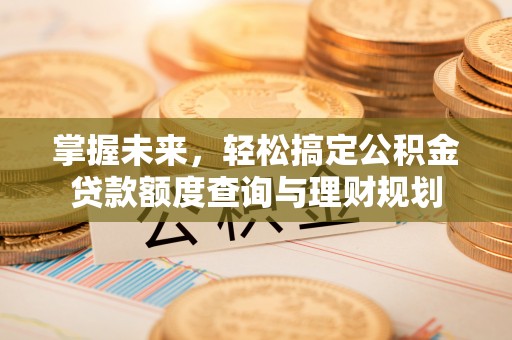 南岗掌握未来，轻松搞定公积金贷款额度查询与理财规划