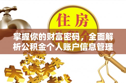 南岗掌握你的财富密码，全面解析公积金个人账户信息管理