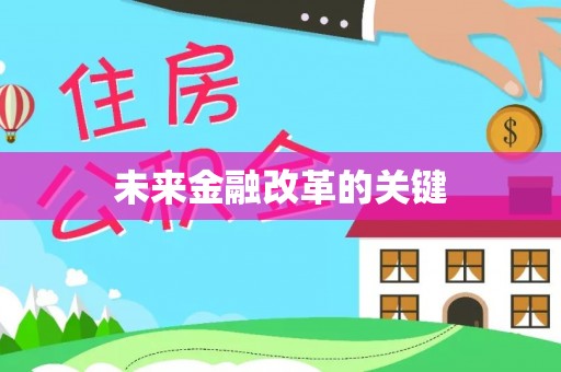 南岗未来金融改革的关键