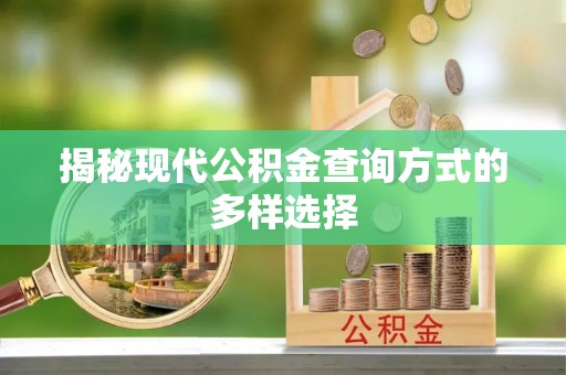 南岗揭秘现代公积金查询方式的多样选择