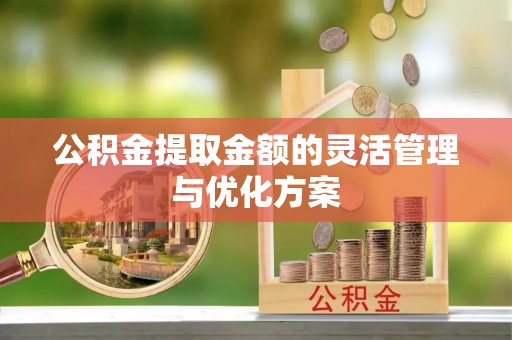 南岗公积金提取金额的灵活管理与优化方案